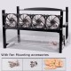 6 GPU Aluminum Open Air Miner Frame Mining Rig Case ETH BTC Ethereum With 4 Fan