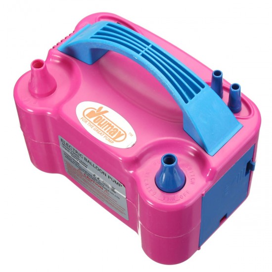 600W High Power Portable Electric Balloon Pump Two Nozzles Inflator Air Blower