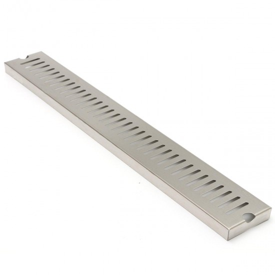 600mm Stainless Steel Drain Grate Brushed Insert Linear Bathroom Shower Floor Drain