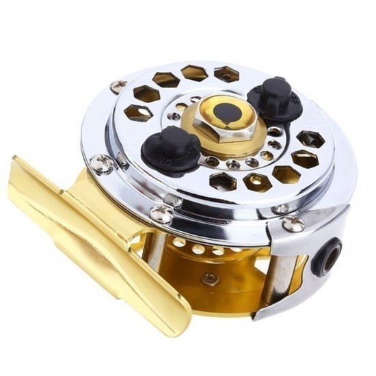 60/80/100mm Full Metal Ice Fly Fishing Reel Arbor Wheel Outdoor Fishing Tools