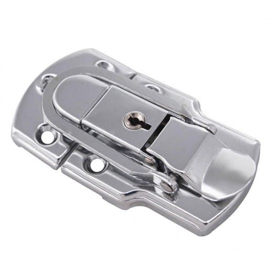 6401B 90×50mm Chrome Plated Drawbolt Closure Latch Case Latch Key Locking