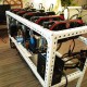 6/7/8 GPU Coin Open Air Mining Miner Frame Rig Case Holder Steel Shelf Ethereum