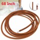 68 Inch Brown Softer Leather Treadle Belt For Singer Sewing Machine With Metal Hook