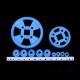 69pcs Plastic Gear Motor Gear DIY Gear Box Robot Model Single Double Layer Crown Gear Spindle Set