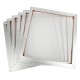 6Pcs Aluminum Profile Silk Screen Printing Frame Press Screens 110 White Mesh 20'' x 24''