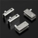 6Pcs Stainless Steel Clamp Pivot Hinge Set For 5-8mm Glass Door