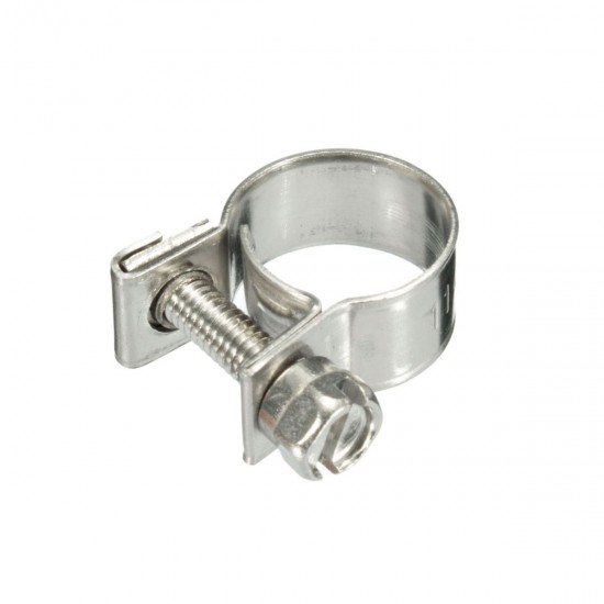 6mm-13mm Stainless Steel Mini Hose Clip Clamp for Fuel Line Pipe Petrol Pipe