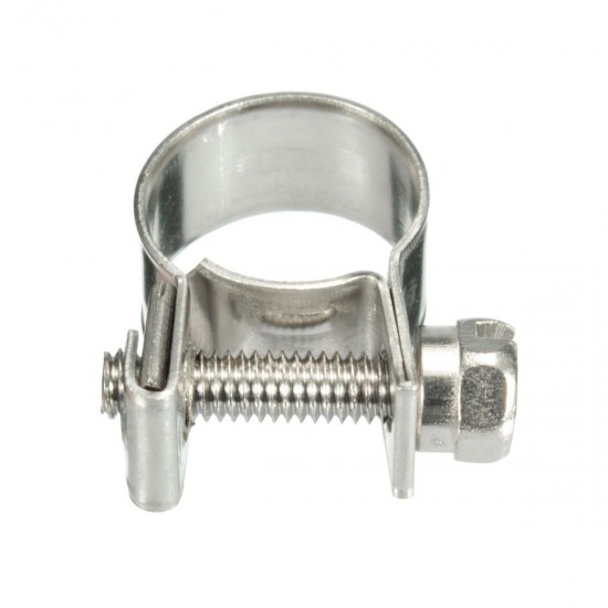 6mm-13mm Stainless Steel Mini Hose Clip Clamp for Fuel Line Pipe Petrol Pipe