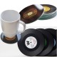 6pcs Vinyl Record Coaster Coffee Mug Holder Cup Mat Retro Placemat