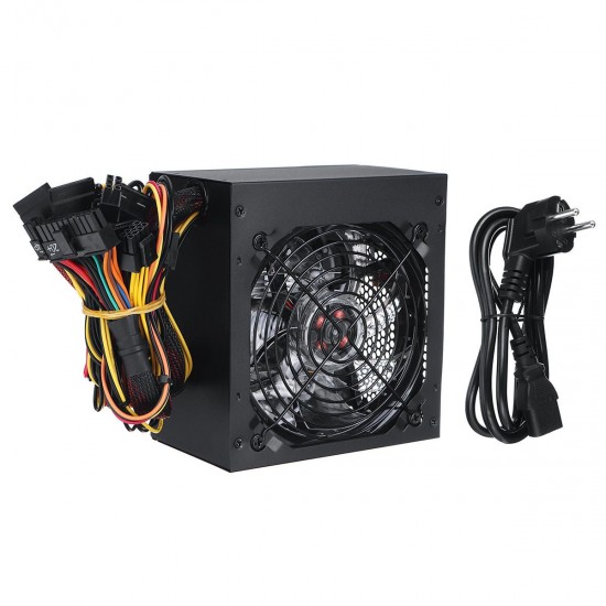 700W Power Supply 12cm Blue LED Fan 24 Pin PCI SATA 12V Computer Power Supply