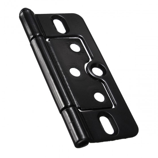 76x35mm Black Iron Door Injection Hinge Lash For Furniture Cabinet