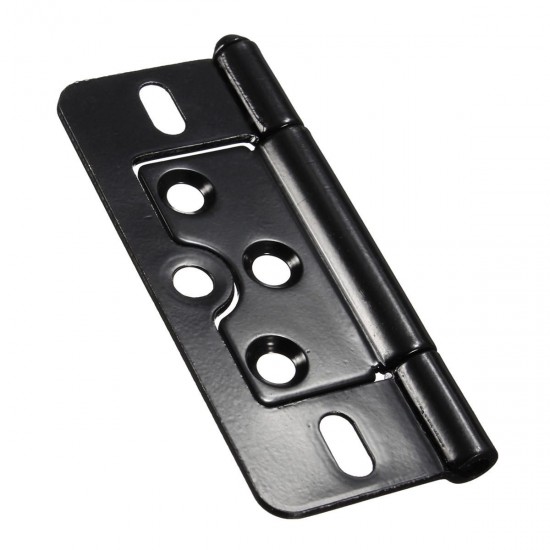 76x35mm Black Iron Door Injection Hinge Lash For Furniture Cabinet