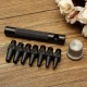 7Pcs 2-5mm Mini Removable Leather Punch Set Oval Punch Tool Hole Interchangeable Craft DIY