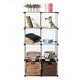 8-Cube Kitchen Storage Shelves Closet Organizer Stackable Rack Metal Grid Wire Home