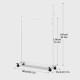 80*45*130cm Clothes Hanger Hanging Display Garment Rack Coat Rail Stand