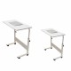 80cm/60cmx40cm Movable Rolling Laptop Desk Table Adjustable Height Bedside Stand