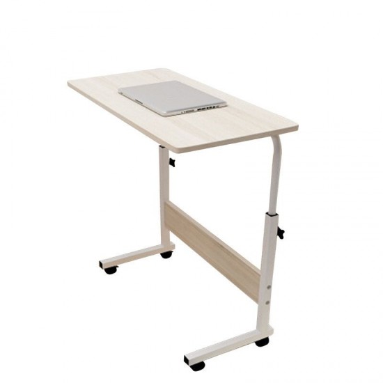 80cm/60cmx40cm Movable Rolling Laptop Desk Table Adjustable Height Bedside Stand