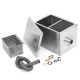 8LB 5GPM Oil Water Grease Trap Interceptor Separator Stainless Steel Kitchen