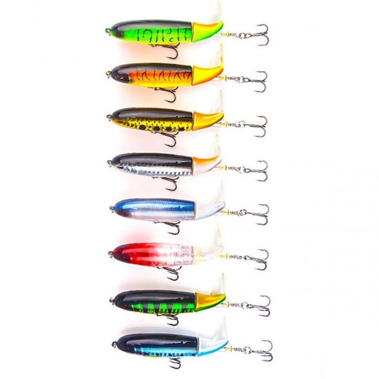 8Pcs Fishing Lure Plastics Fly Bait 3D Fish Eye Flat Rings Artificial Bait Fishing Flies