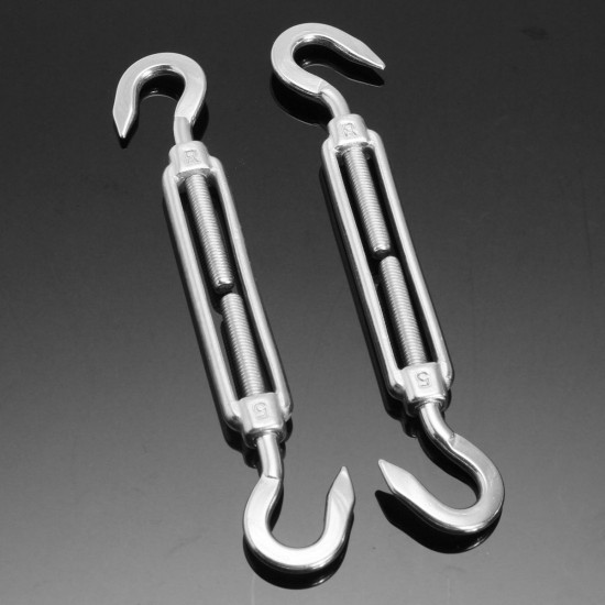 8Pcs Stainless Steel Outdoor Sun Sail Shade Canopy DIY Fixing Fittings Hardware Accessory Tools Kit