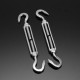 8pcs Stainless Steel Sun Sail Shade Canopy Fixing Fittings Padeye Turnbuckle Snap Hook