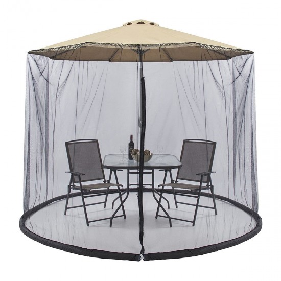 9ft Garden Outdoor Patio Umbrella Table Screen Cover Net Mosquito Insect Net