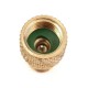 A/C R134a Brass Adapter Fitting 1/4 Inch Male To 1/2 Inch Female with Valve Core