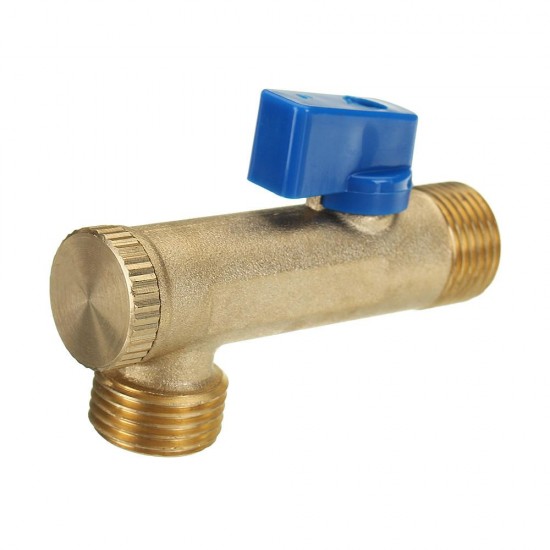 AC220V 1/2'' Brass Electric Solenoid Automatic Timer Air Compressor Cold Dryer Drain Water Valve