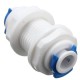 Adapter 1/4 Water Purifier Connector Reverse Osmosis System Part with 2 Clasps