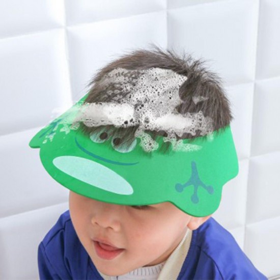 Adjustable Bathing Shower Shampoo Cap Hair Washing Shield Hat Protect Ears Eyes For Kids Baby