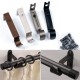 Adjustable Iron Heavy Duty Wall Curtain Rod Pole Brackets Holder Drape Rod With Screw