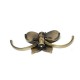 Alloy Butterfly Double Peg Door Wall Bathroom Hanger Hook