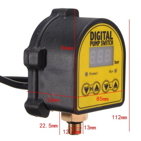 Automatic Digital Pressure Controller ON OFF Switch 220V For Water Ail Gas Pump