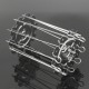 BBQ Steel Metal Roaster Rotisserie Skewers Needle Cage Oven Kebab Maker Grill