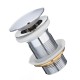 Bathroom Basin Waste Pop Up Push Button Sink Drain Strainer Slotted Wastes Brass Chrome Plug