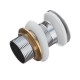 Bathroom Basin Waste Pop Up Push Button Sink Drain Strainer Slotted Wastes Brass Chrome Plug