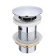 Bathroom Basin Waste Pop Up Push Button Sink Drain Strainer Slotted Wastes Brass Chrome Plug