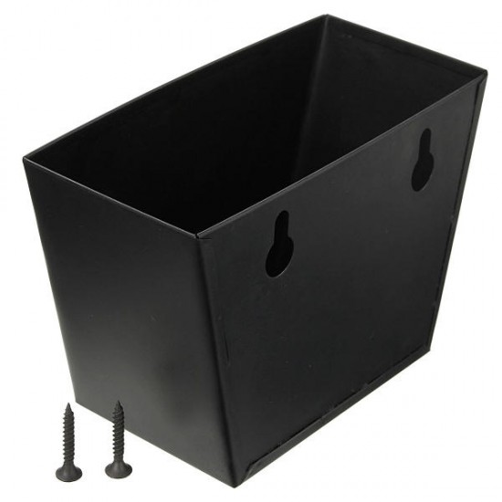 Black Wall Mount Beer Bottle Opener Cap Catcher Box with Screws