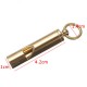 Brass Survival Whistle Pure Copper Key Chain with Buckle Ring 4.2x1cm