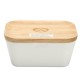 Butter Box Dish Holder Serving Storage Container Wood Melamine with Lid