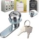 Cam Lock Desk Drawer Lock with 2 Keys for Arcade Cupboard Mail Box File Cabinet