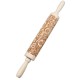 Christmas 3D Flower Wood Rolling Pin Embossing Baking Cookie Biscuit Fondant DIY Baking Tools