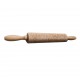 Christmas Wooden Engraved Embossing Rolling Pin Musical Notes Pattern for Baking Pastry Cookies