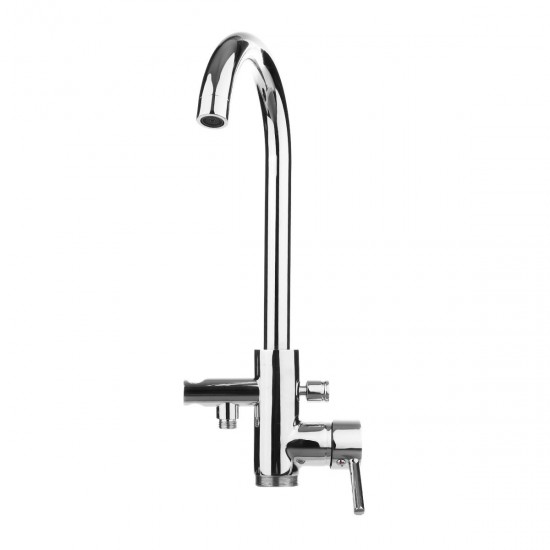 Chrome Curved Round Freestanding Tap Bathroom Tub Faucet with Bath Shower Head