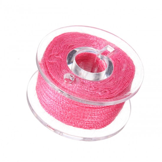 Clear Plastic Bobbins With 20pcs Sewing Machine Spools Yarn Thread Storage Box