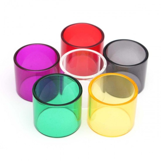 Colored Replacement Transparent Pyrex Glass Tube Cap for TFV8 Baby 7 Colors