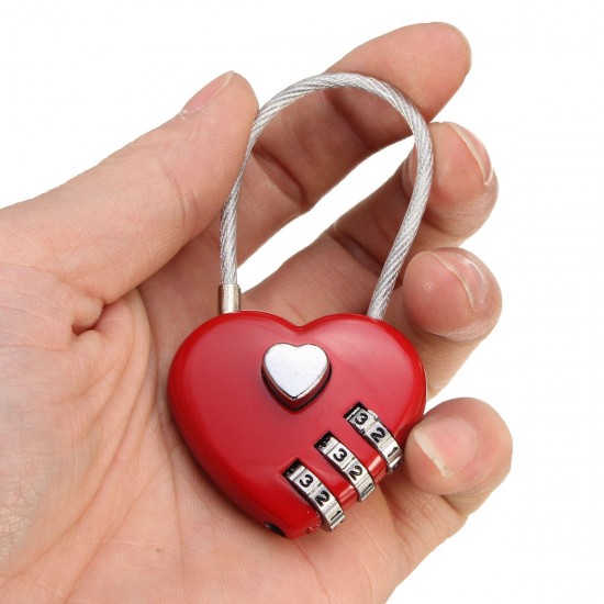 Creative Gift Idea Love Lock Personalised Engraved Padlock Heart Shaped Lock Decorations