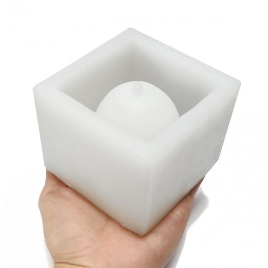 Cube Silicone Mold DIY Concrete Flower Pot Garden Planter Vase Mould Craft Handmade Tool