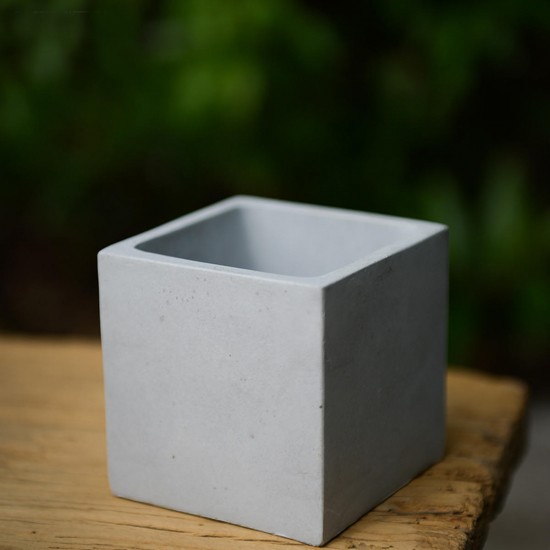 Cube Silicone Mold DIY Concrete Flower Pot Garden Planter Vase Mould Craft Handmade Tool