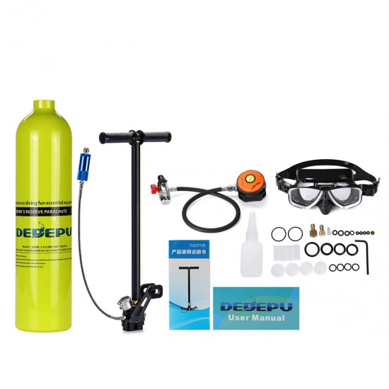 1L Portable Mini Oxygen Cylinder Air Oxygen Tank Breath Diving Underwater Oxygen Cylinder